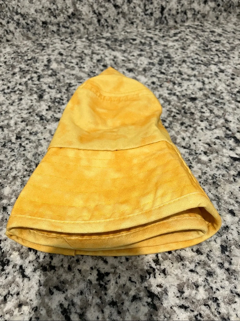 ZARA Unisex yellow, Cotton tie-dye bucket hat | S/M